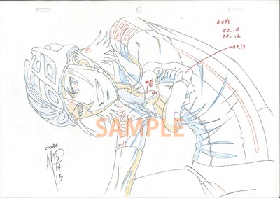 「弱虫ペダル原画展」で展示されるアニメ資料。(c)渡辺航（週刊少年チャンピオン）2008 (c)渡辺航（週刊少年チャンピオン）/弱虫ペダルGR製作委員会