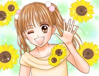 りぼん8月号および同誌の公式サイトに掲載されている「こどものおもちゃ」の予告カット。(c)小花美穂／集英社