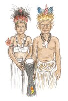 諸星大二郎によるスケッチ。(c)諸星大二郎