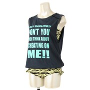 「うる星やつら×atmos×GUACAMOLE Tシャツオールインワン スイム」の黒。(c)高橋留美子／小学館