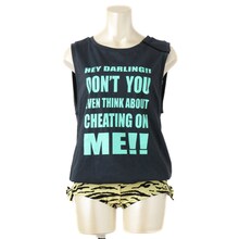 「うる星やつら×atmos×GUACAMOLE Tシャツオールインワン スイム」の黒。(c)高橋留美子／小学館