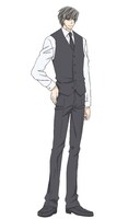 宇佐見秋彦（CV：花田光）の設定画。 (c)2015 中村春菊／KADOKAWA／ロマンチカくらぶ!!