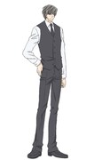 宇佐見秋彦(CV:花田光)の設定画。 (c)2015 中村春菊/KADOKAWA/ロマンチカくらぶ!!