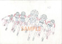 「弱虫ペダル原画展」で展示されるアニメ資料。(c)渡辺航（週刊少年チャンピオン）2008 (c)渡辺航（週刊少年チャンピオン）/弱虫ペダルGR製作委員会