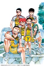 「弱虫ペダル」連載100回記念のカラーイラスト。(c)渡辺航（週刊少年チャンピオン）2008