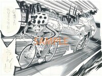 「弱虫ペダル原画展」で展示される原稿。(c)渡辺航（週刊少年チャンピオン）2008 (c)渡辺航（週刊少年チャンピオン）/弱虫ペダルGR製作委員会