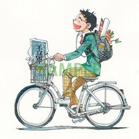 「弱虫ペダル原画展」で展示されるイラスト原画。(c)渡辺航（週刊少年チャンピオン）2008 (c)渡辺航（週刊少年チャンピオン）/弱虫ペダルGR製作委員会