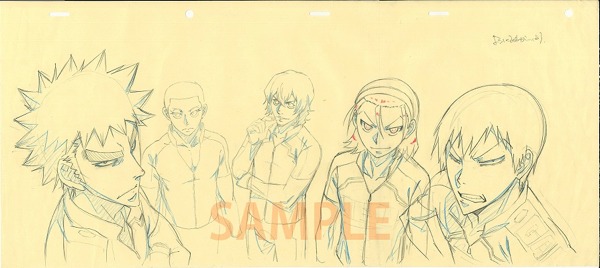 「弱虫ペダル原画展」で展示されるアニメ資料。(c)渡辺航（週刊少年チャンピオン）2008 (c)渡辺航（週刊少年チャンピオン）/弱虫ペダルGR製作委員会