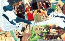 中村光「荒川アンダー ザ ブリッジ」最終回のセンターカラーページ。(c)Hikaru Nakamura/SQUARE ENIX