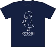 yonpoで販売されるTシャツのネイビー。