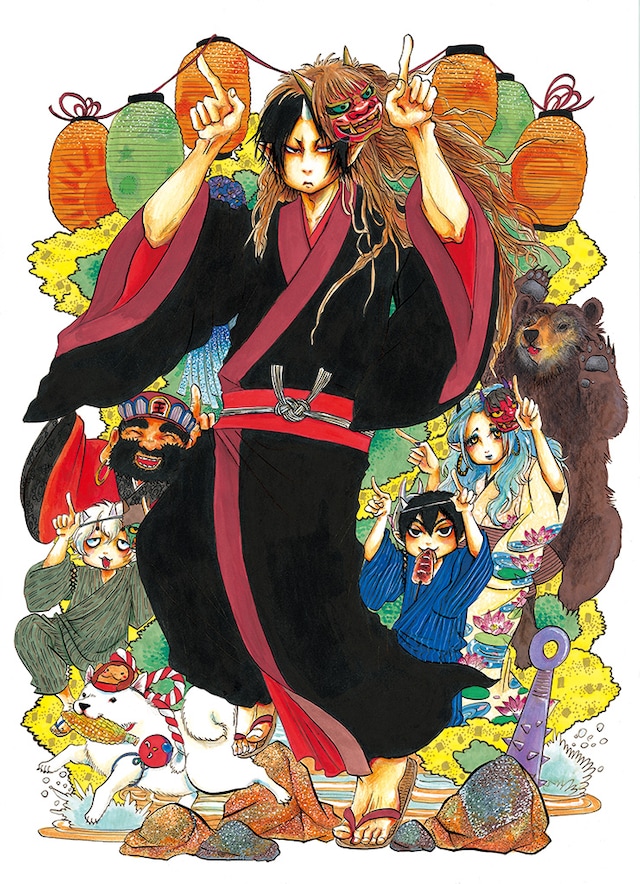 「登別温泉×『鬼灯の冷徹』地獄コラボ2015」のキービジュアル。(c)江口夏実／講談社