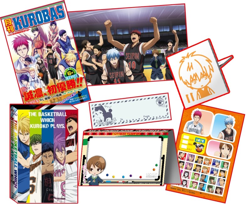 「ジャンパック TVアニメ 黒子のバスケ ～WC誠凛優勝記念パック～」に同梱されるグッズ。(c)藤巻忠俊／集英社・黒子のバスケ製作委員会