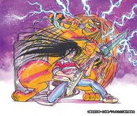 筋肉少女帯「混ぜるな危険」通常盤のジャケットイラスト。