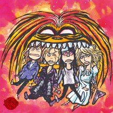 筋肉少女帯「混ぜるな危険」通常盤のジャケットイラスト。