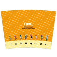 「実は私は」タンブラーの台紙。