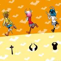 「実は私は」タンブラーの台紙に描かれたイラスト。