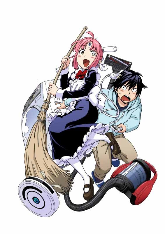 「フルチャージ!! 家電ちゃん」のカット。(c)こんちき／集英社