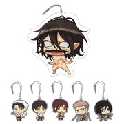 「進撃の巨人 ちみ進撃イヤホンジャックマスコット2」のラインナップ。(c)諫山創・講談社／「進撃の巨人」製作委員会