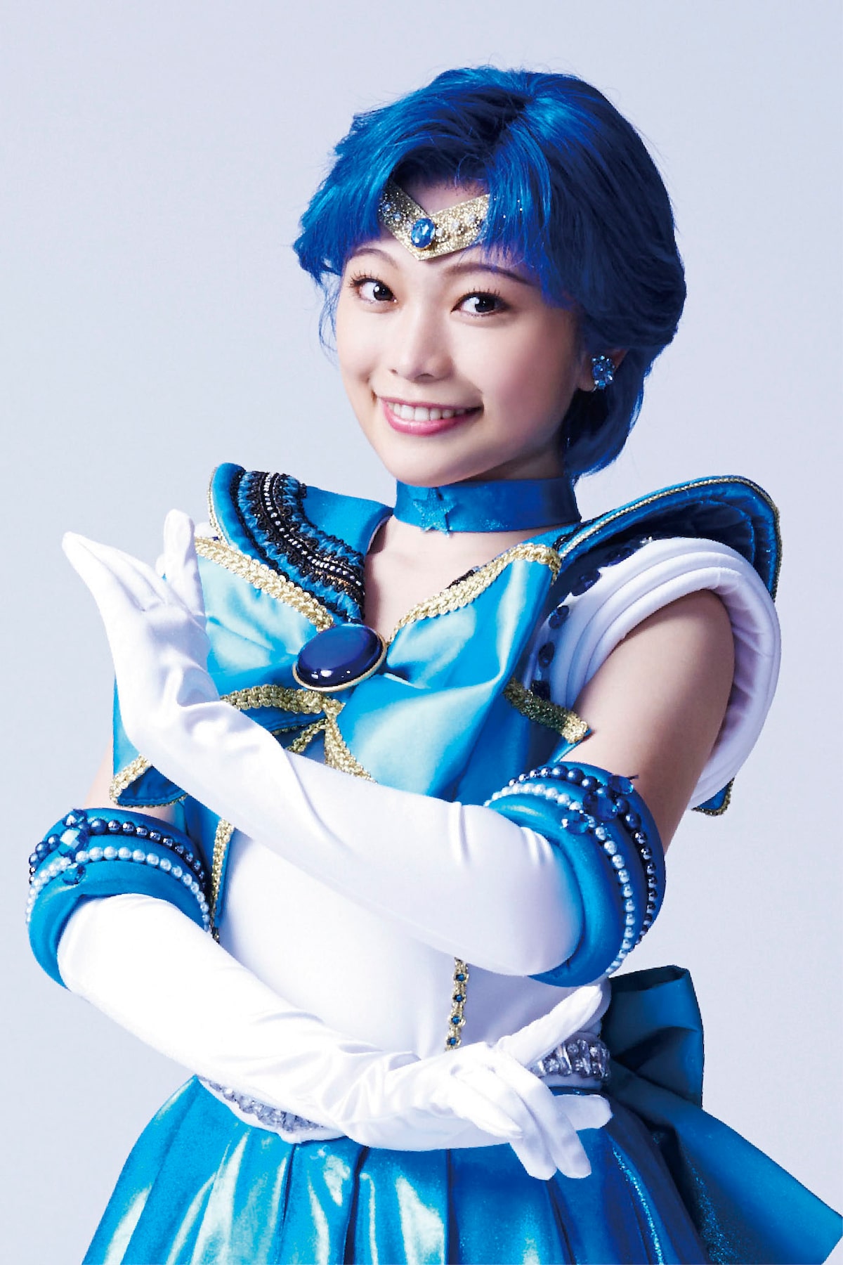 セーラーマーキュリー／水野亜美役の小山百代。(c) Naoko Takeuchi (c 