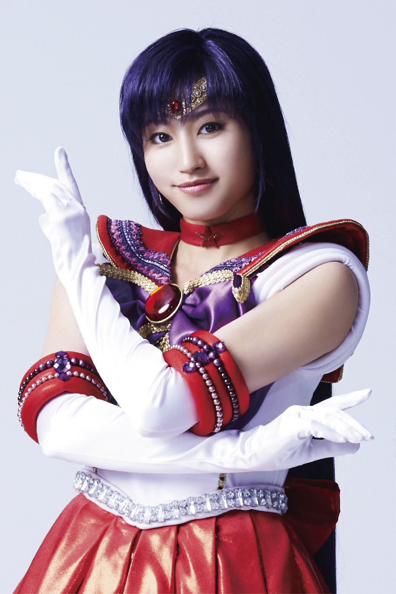 セーラーマーズ／火野レイ役の七木奏音。(c) Naoko Takeuchi (c) 武内直子・PNP／ミュージカル「美少女戦士セーラームーン」製作委員会2015