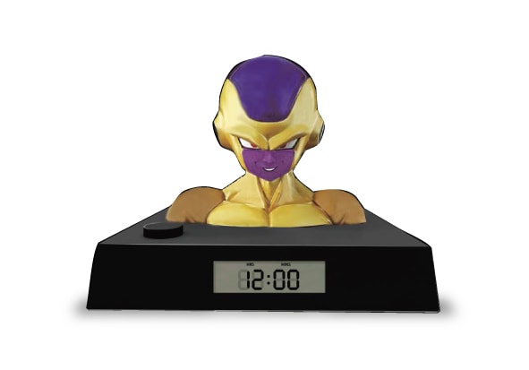 「ドラゴンボールZ 復活の『F』」Blu-ray / DVD（特別限定版）の特典、ゴールデンフリーザの立体目覚まし時計。(c)バードスタジオ／集英社 (c)「2015 ドラゴンボールZ」製作委員会