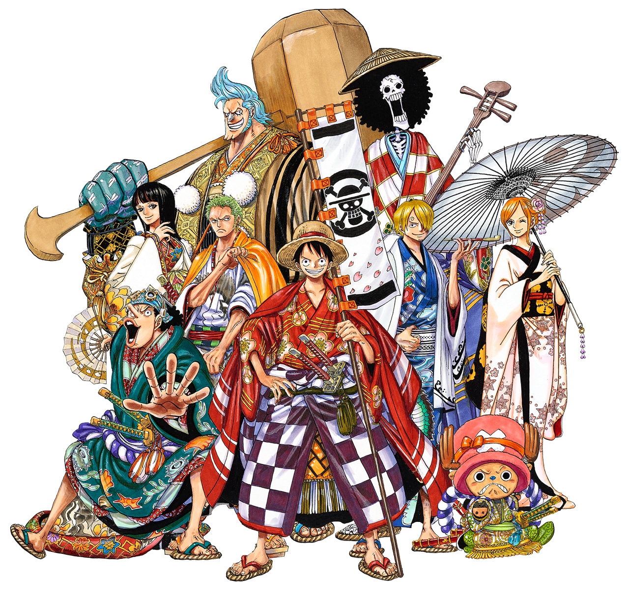 尾田栄一郎による「スーパー歌舞伎II（セカンド）『ワンピース』」のビジュアル。(c)尾田栄一郎／集英社