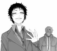 せがわまさき「わんわんプロヴィデンス ー異説・八犬伝ー」のイラスト。