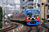 かつて運行されていた「銀河鉄道999」ラッピング電車。(c)Leiji Matsumoto,SEIBU Railway Co.,LTD.c)Leiji Matsumoto,SEIBU Railway Co.,LTD.
