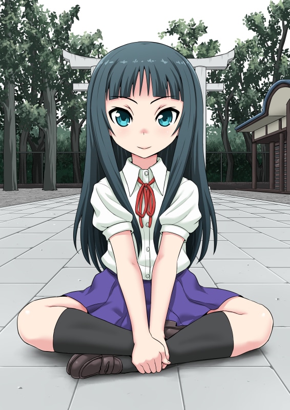 「あの娘はヤリマン」第1話扉ページに使用されたイラスト。(c)北内乙三／集英社