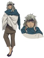 陸巴のキャラクター設定画。(c)あだちとか・講談社/ノラガミ ARAGOTO製作委員会