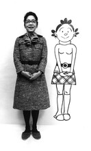 長谷川町子とサザエさん。(c)長谷川町子美術館