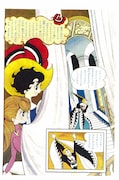 「リボンの騎士」より、4色カラーのページ。※画像は修復前のもの。実際の商品では、きれいな状態で印刷される。(c)2015-2016 手塚プロダクション