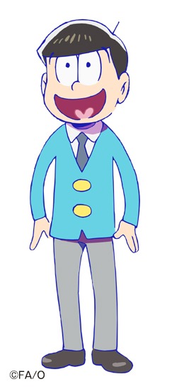 小野大輔演じる松野家の五男・十四松。6つ子の中では核弾頭的な存在。異常に明るく、異常にバカである。(c)赤塚不二夫／おそ松さん製作委員会