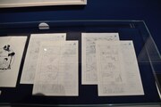 原画展「のび太の日本誕生と時空の旅」に展示された絵コンテ。(c)Fujiko-Pro