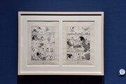 原画展「のび太の日本誕生と時空の旅」の展示原画。(c)Fujiko-Pro