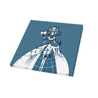 「一番くじVプレミアム <物語>シリーズ ウエダハジメver.」3等のキャンバスボード。(c)西尾維新/講談社・アニプレックス・シャフト