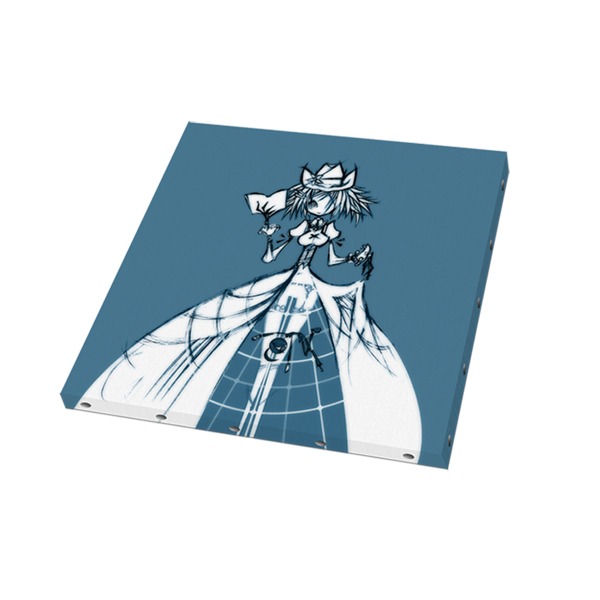 「一番くじVプレミアム <物語>シリーズ ウエダハジメver.」3等のキャンバスボード。(c)西尾維新/講談社・アニプレックス・シャフト