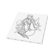 「一番くじVプレミアム <物語>シリーズ ウエダハジメver.」3等のキャンバスボード。(c)西尾維新/講談社・アニプレックス・シャフト