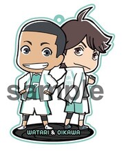 「ローテを回せ！最強の囮ガラポン」の景品としてプレゼントされるアクリルキーホルダーの1種。(c)古舘春一/集英社・「ハイキュー!!」製作委員会・MBS