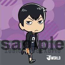 「狙え！サービスエース！及川の強烈サーブ」の景品としてプレゼントされるミニクッションストラップの1種。(c)古舘春一/集英社・「ハイキュー!!」製作委員会・MBS