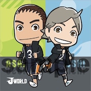 「狙え！サービスエース！及川の強烈サーブ」の景品としてプレゼントされるミニクッションストラップの1種。(c)古舘春一/集英社・「ハイキュー!!」製作委員会・MBS