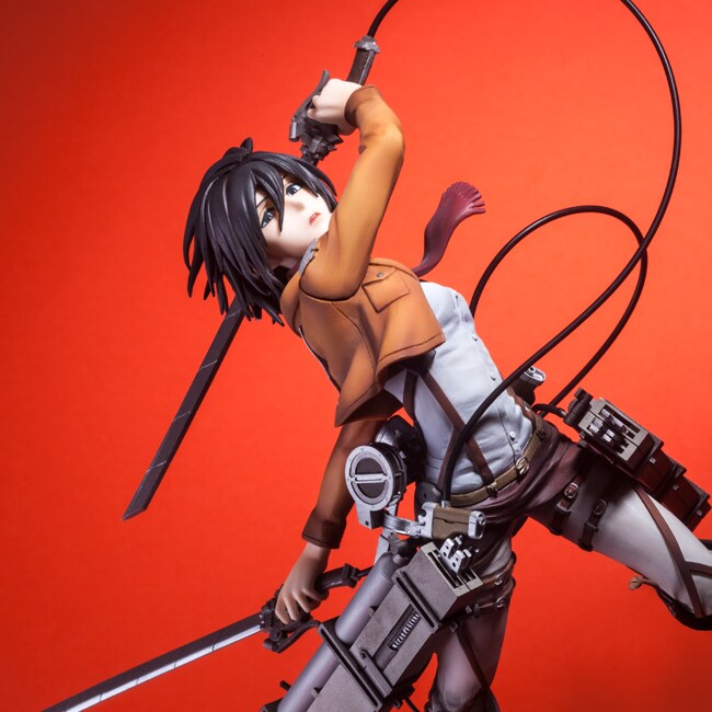 Hdge technical statue No.5 進撃の巨人 ミカサ 訓練兵団Ver