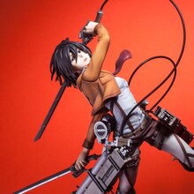 「Hdge technical statue No.5 進撃の巨人 ミカサ 訓練兵団Ver.」(c)諌山創・講談社/「進撃の巨人」製作委員会