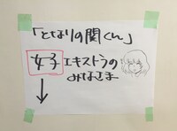 撮影現場の貼り紙には、現場に訪れた森繁拓真からイラストが寄せられていた。