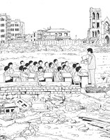 「まんがで語りつぐ広島の復興」カット