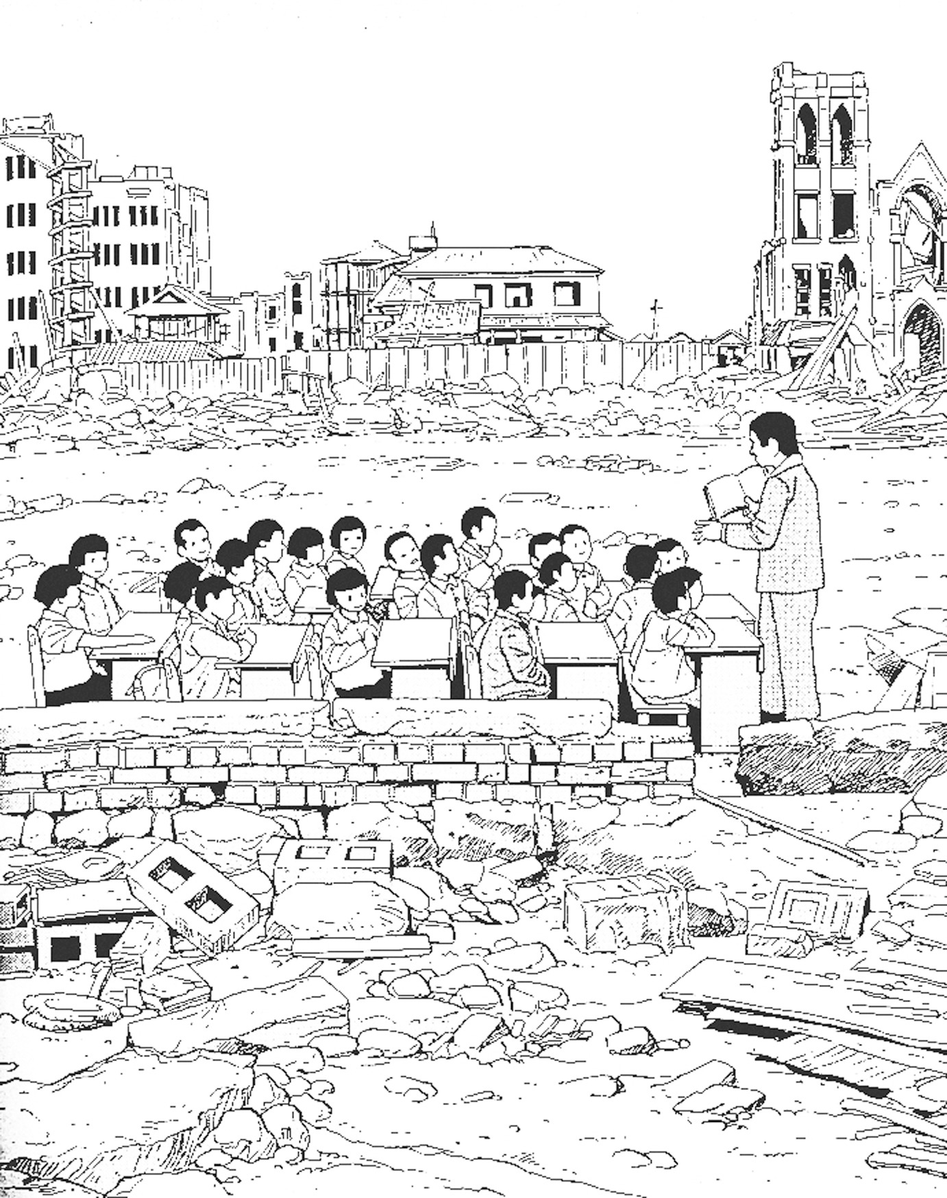 「まんがで語りつぐ広島の復興」カット