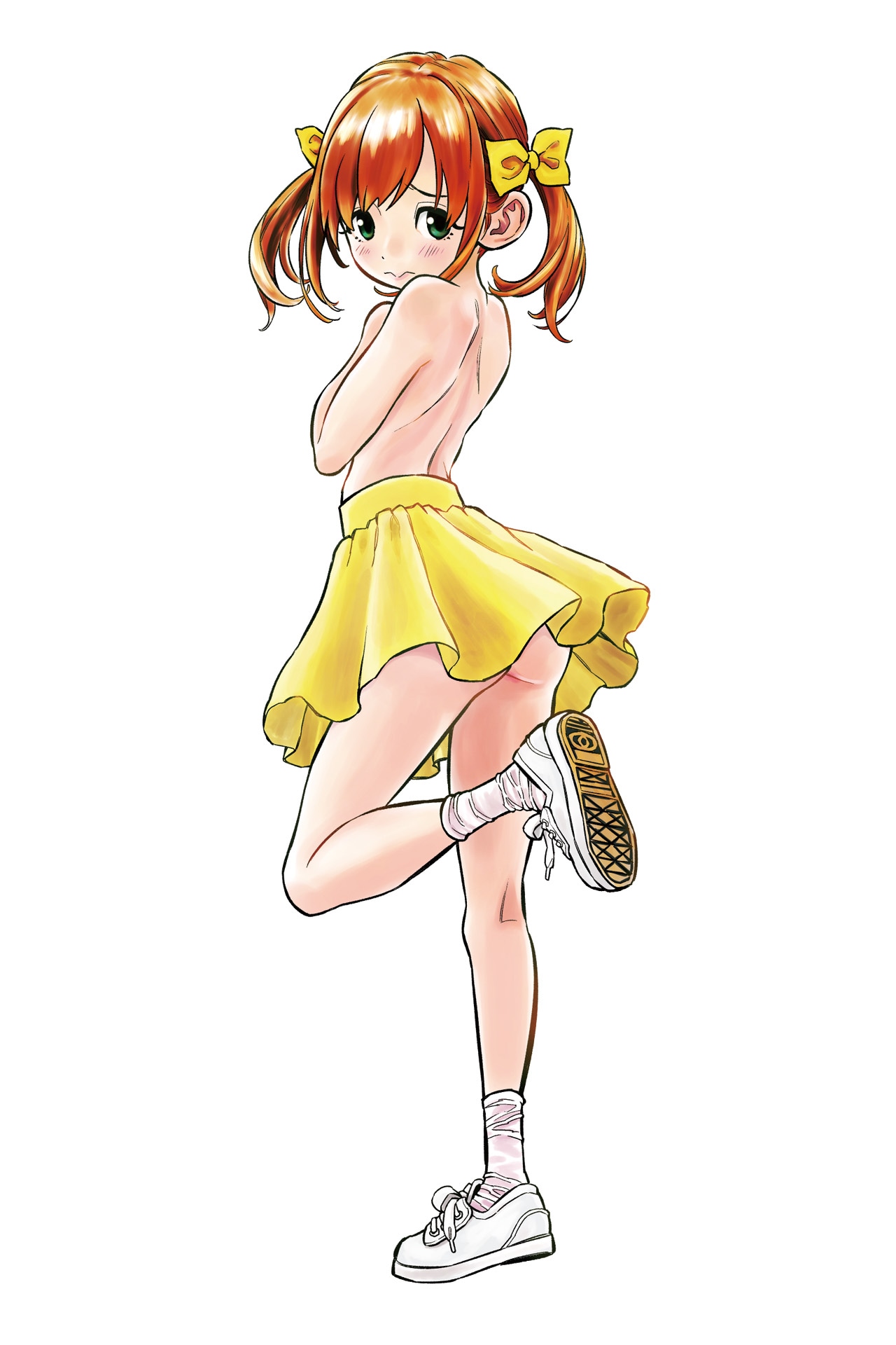 モリタイシ「勇気を出して手ブラジャンプ」カット
