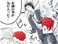 劇中に登場したバラの花束。