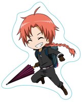 園内で販売されるダイカットポストカードの1種。(c)空知英秋／集英社・テレビ東京・電通・BNP・アニプレックス