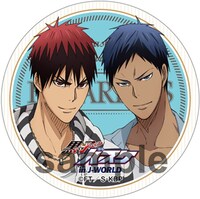 「マネージャーのお仕事」の景品として贈呈される、缶バッジの1種。(c)藤巻忠俊／集英社・黒子のバスケ製作委員会